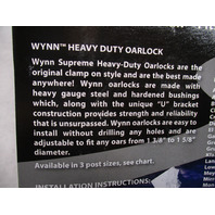 85-G807MAR Panther Wynn Heavy Duty Clamp-On Oarlock 1/2" Post Set of 2