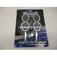 85-G807MAR Panther Wynn Heavy Duty Clamp-On Oarlock 1/2" Post Set of 2