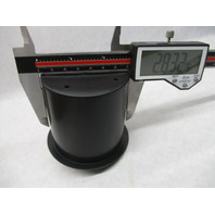 Boat FLUSH MOUNT DRINK CUP HOLDER 2.83"D x 3"H; Black Plastic