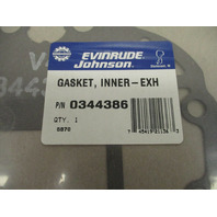 0344386 344386 BRP Inner Exhaust Gasket OMC Evinrude Johnson 75-115 HP