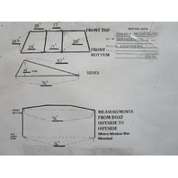 1990 Sea Ray 180 Bowrider Marine Boat Windshield Walk Through Window Glass