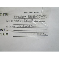 1990 Sea Ray 180 Bowrider Marine Boat Windshield Walk Through Window Glass