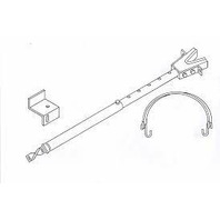 Marine Boat Transom Saver Adjustable Length Twist Lock Frame Mount 30" - 53"