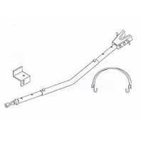 Marine Boat Transom Saver Adjustable Length Twist Lock Frame Mount 24" - 37"
