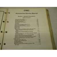 174156 395402 1984 OMC Johnson Evinrude Service Manual for Accessories & Tools