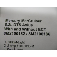 Wiring Diagrams for Mercury Mercruiser 8.1L &  8.2L DTS Axius Harness