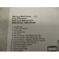 90-879172241 Wiring Diagram for Mercury Mercruiser 8.2L 502cid Mechanical