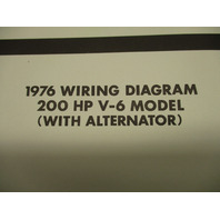 1976 Evinrude & Johnson Outboard Wiring Diagrams 85-200 Hp Models w/Alternator