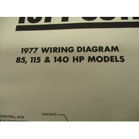 1977 Evinrude & Johnson Outboard Wiring Diagrams 85-200 Hp Models