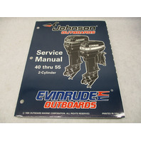 507124 Evinrude Johnson Outboard Service Repair Manual "ED" 40-55 HP 2-CYL 1996