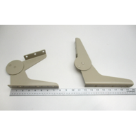 Beige Metal  Marine Boat Seat Hinge Set  8- 5/8" X 9 -3/4"