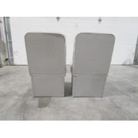 WISE Marine Boat Gray/Red Rear Stern Jump Seat Set 12" L x 14" W Plastic Base