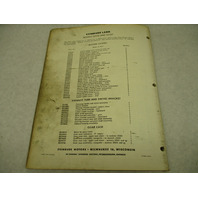 1956 Evinrude Outboard Complete Parts Catalog Lightwin DuckTwin Fleetwin Fastwin