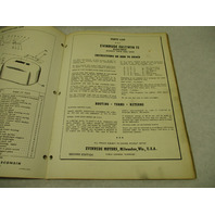 1956 Evinrude Outboard Complete Parts Catalog Lightwin DuckTwin Fleetwin Fastwin