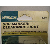 3260 Wesbar Amber Clearance Side Marker Trailer Light 4.5"L Teardrop