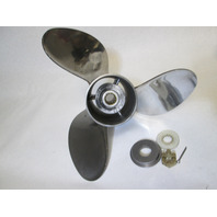 Stainless Steel 22 Pitch Raker Prop Evinrude Johnson 75-140HP Right Hand + Hardware
