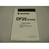 99011-95J06-03A Suzuki Outboard Owner's Manual DF25 V-Twin 2010