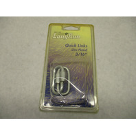 Tie Down Long Run Marine Boat Trailer Chain 3/16 inch Quick Links Zinc