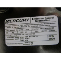 809837T97 Mercury Mariner 75/90HP 2 Stroke 3 Cyl Outboard Powerhead Oil Injected