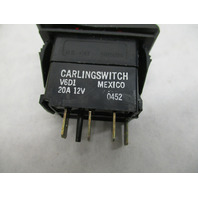 RK19460 SIERRA MARINE ILLUMINATED CONTURA ROCKER SWITCH-On-Off-On, SPDT 20A 12V