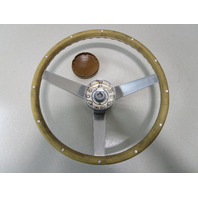 Vintage Glastron Carlson CVX-20 Boat 14 3/4" 3 Spoke Steering Wheel 3/4" Shaft