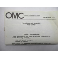 0174783 New OMC Evinrude Johnson Pump Reservoir Assembly