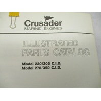 TECM520 1988 Crusader Marine Engines Parts Catalog Model 220/305 270/350 CID