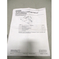 856556A2 Tiller Handle Start Button Kit for Mercury 9.9/15HP 4 Stroke Outboards