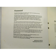 7733187-4 1990 Volvo Penta Service Workshop Manual 740/DP MS5 Engine Units