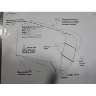 1999 Bayliner Capri 1950 19' Boat Windshield Window Glass Curved Walk Through