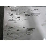1984 Glastron SSV167 16' Boat Windshield Window Glass Walk Through 62"