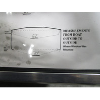 1984 Glastron SSV167 16' Boat Windshield Window Glass Walk Through 62"