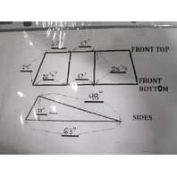 1984 Glastron SSV167 16' Boat Windshield Window Glass Walk Through 62"