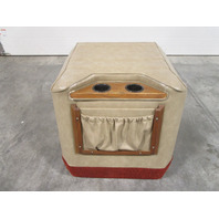 1984 Stingray SVB 165 SS 3.0L Sterndrive Engine Motor Cover Hood Tan, Brown