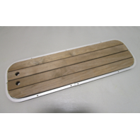 Floor Deck Ski Hatch Hinged Cover Teak Aluminum Frame 43 1/2" x 13 3/4"