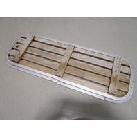 Floor Deck Ski Hatch Hinged Cover Teak Aluminum Frame 37 1/4" x 13 1/2"