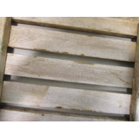 Floor Deck Ski Hatch Hinged Cover Teak Aluminum Frame 37 1/4" x 13 1/2"