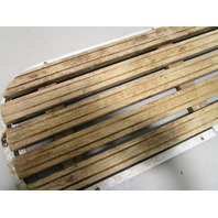 Floor Deck Ski Hatch Hinged Cover Teak Aluminum Frame 37 1/4" x 13 1/2"