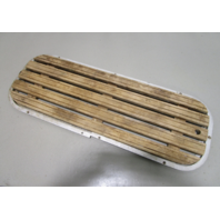 Floor Deck Ski Hatch Hinged Cover Teak Aluminum Frame 37 1/4" x 13 1/2"