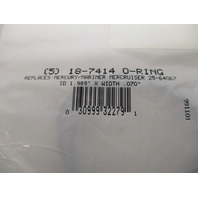 18-7414 25-64067 823683 Seirra End Cap Cover O-Ring (5) for Mercury Mariner Marine