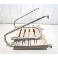 Marine Boat Teak Wood Swim Platform 19 3/4" x 15 1/2" with 1 Step Ladder