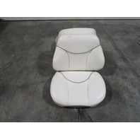 1999 Bayliner Capri 1950 Marine Boat Folding Back to Back Seat Off White
