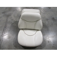 1999 Bayliner Capri 1950 Marine Boat Folding Back to Back Seat Off White
