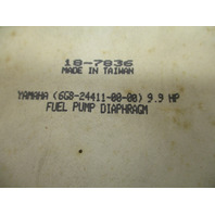 18-7836 Outboard Fuel Pump Diaphragm Replacement for 9.9 HP Yamaha 6G8-24411-00-00
