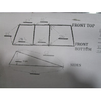 1989 Four Winns 180 Horizon 18' Boat Walk Through Windshield Window Glass Tinted