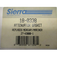 18-0338 27-430001 Attenuator Gasket for 70-90 HP 3 CYL Mercury Mariner Engines
