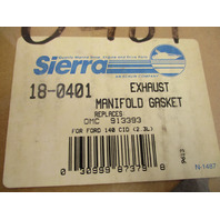 18-0401 913393 Sierra Exhaust Manifold Gasket OMC Cobra Ford 140 CID 2.3L Engine