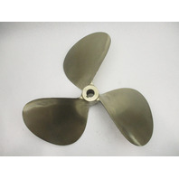 Michigan 18 X 21P 3 Blade Dyna-Jet Cupped Nibral LH 1 1/4" Bore Inboard Prop