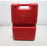 Chilton Outboard Plastic Red Remote Portable Marine Gas Tank 6.6 Gallons