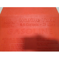 Chilton Outboard Plastic Red Remote Portable Marine Gas Tank 6.6 Gallons